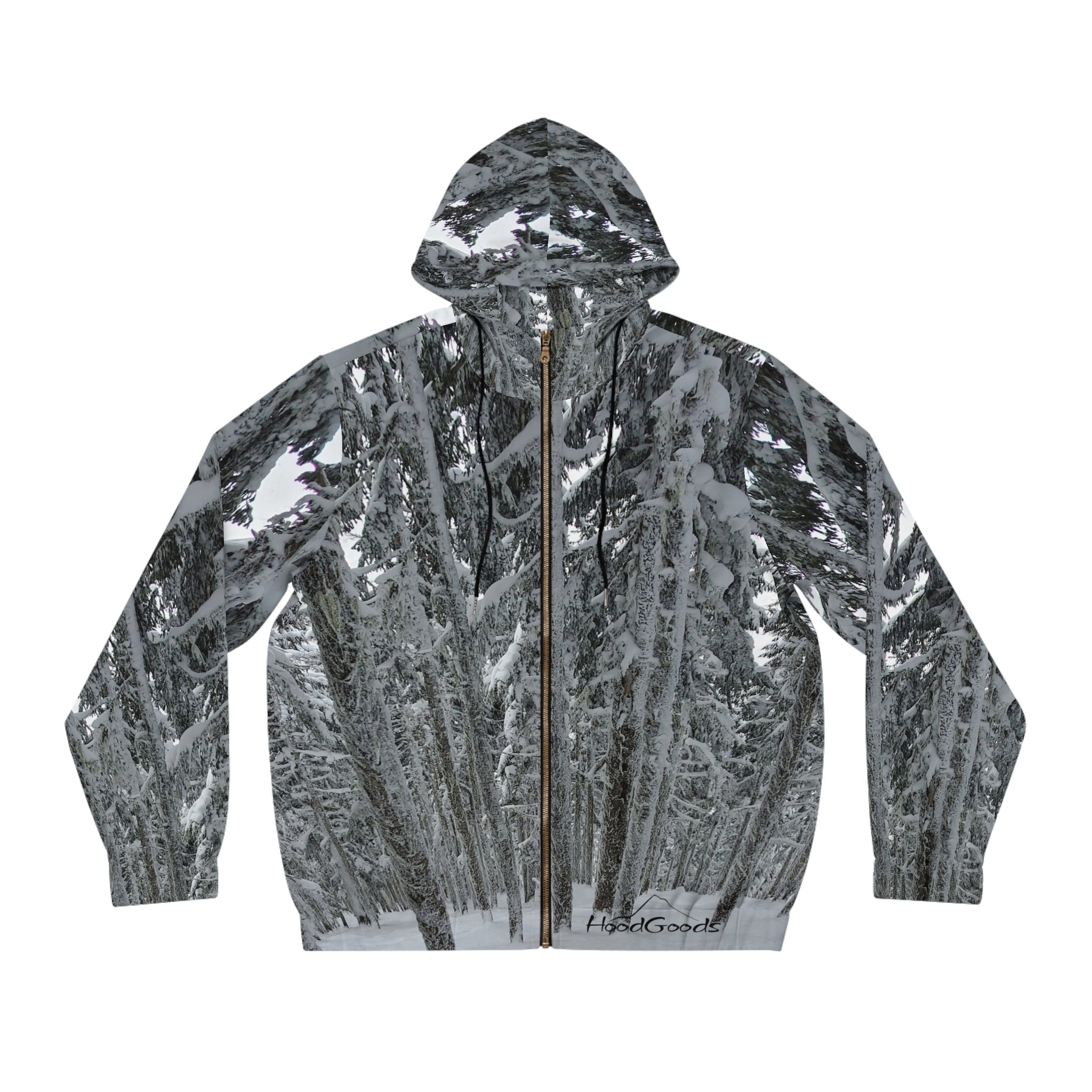 Steep and Deep Tree runs in PR~Zip up Hoodie