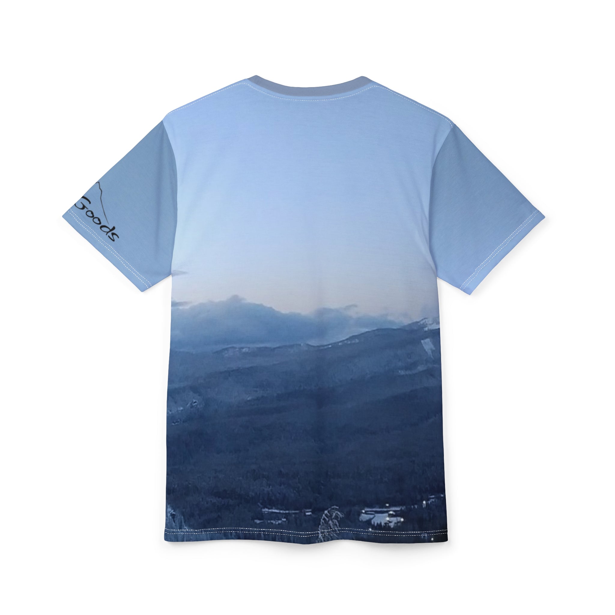 Mountain View Unisex Short Sleeve Tee, Nature Lover's Shirt, Outdoor Adventure Wear, Great for Hiking, Perfect for Gift Giving