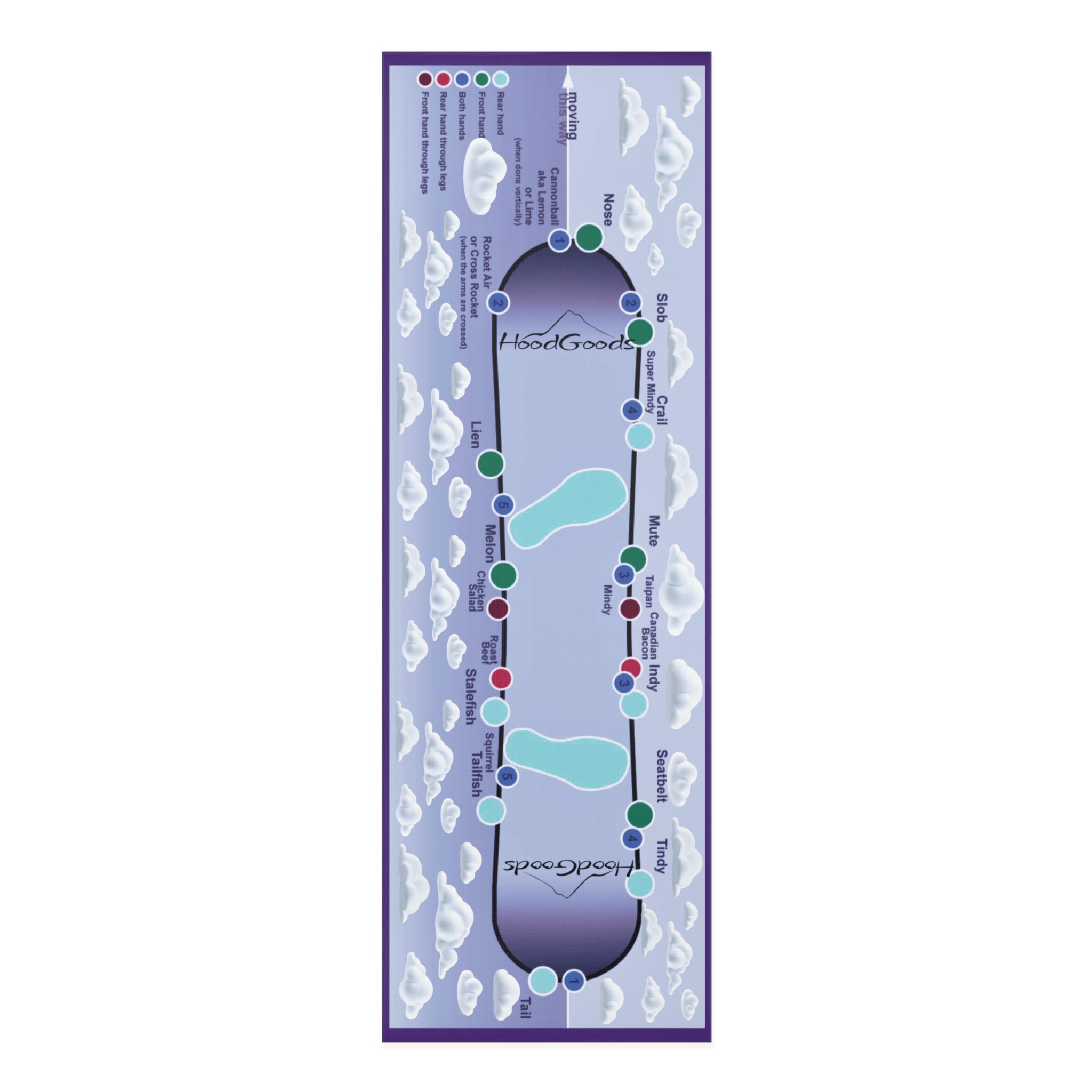 Snowboard Yoga Mat~Soft Foam Yoga Mat for indoor & Outdoor Practice