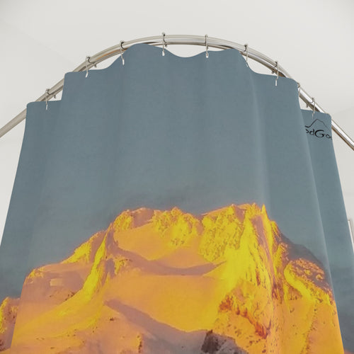 Alpen Glow on Mt. Hood~ Shower Curtain