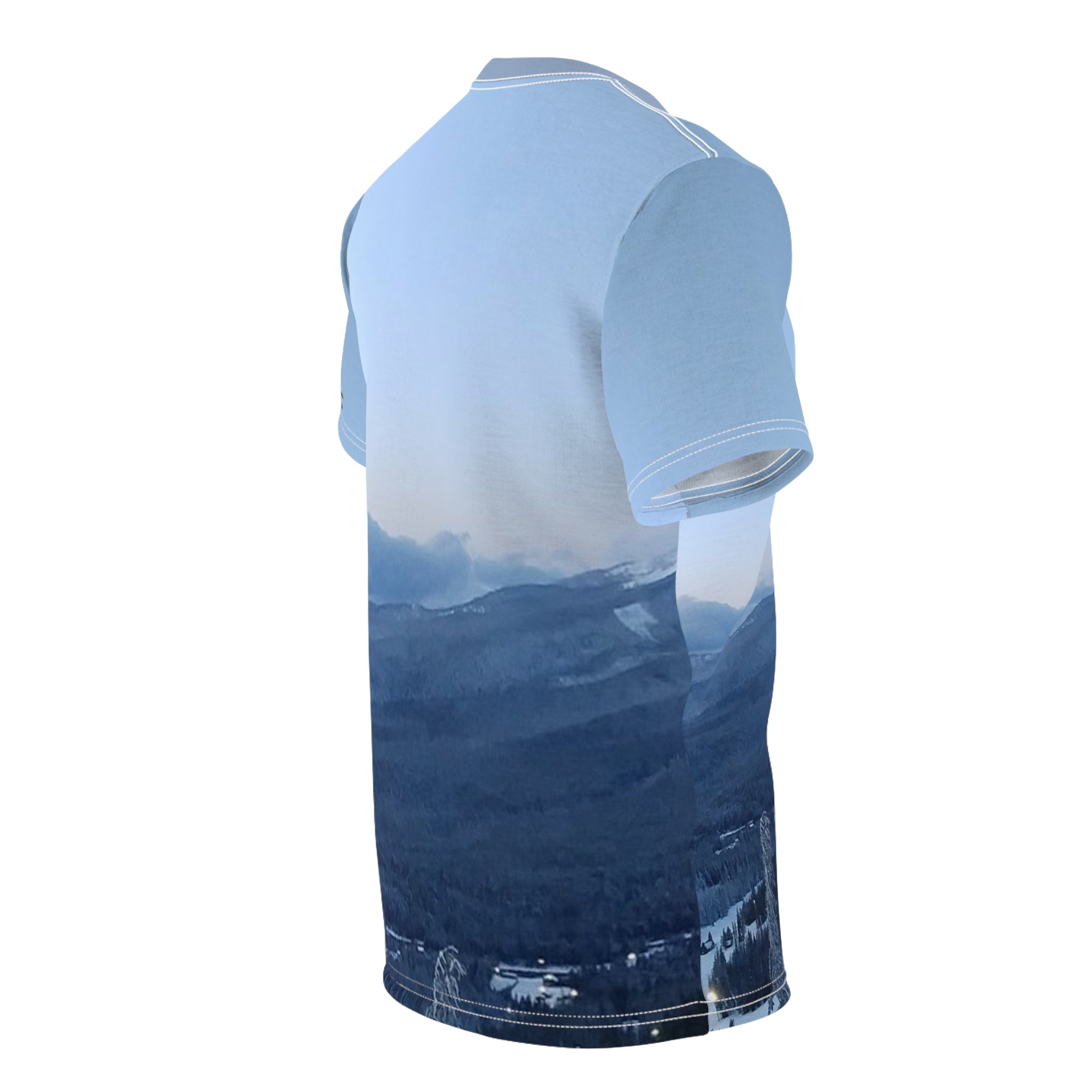 Mountain View Unisex Short Sleeve Tee, Nature Lover's Shirt, Outdoor Adventure Wear, Great for Hiking, Perfect for Gift Giving