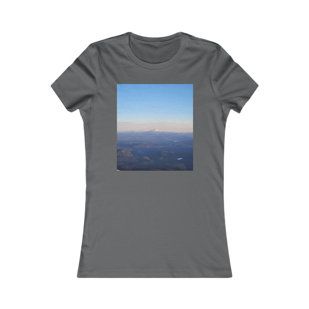 Women's Mountain Tee — Aerial Landscape T-Shirt