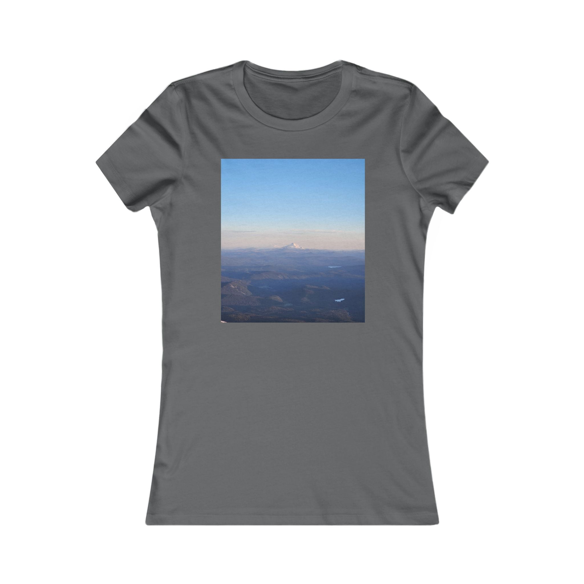 Women's Mountain Tee — Aerial Landscape T-Shirt