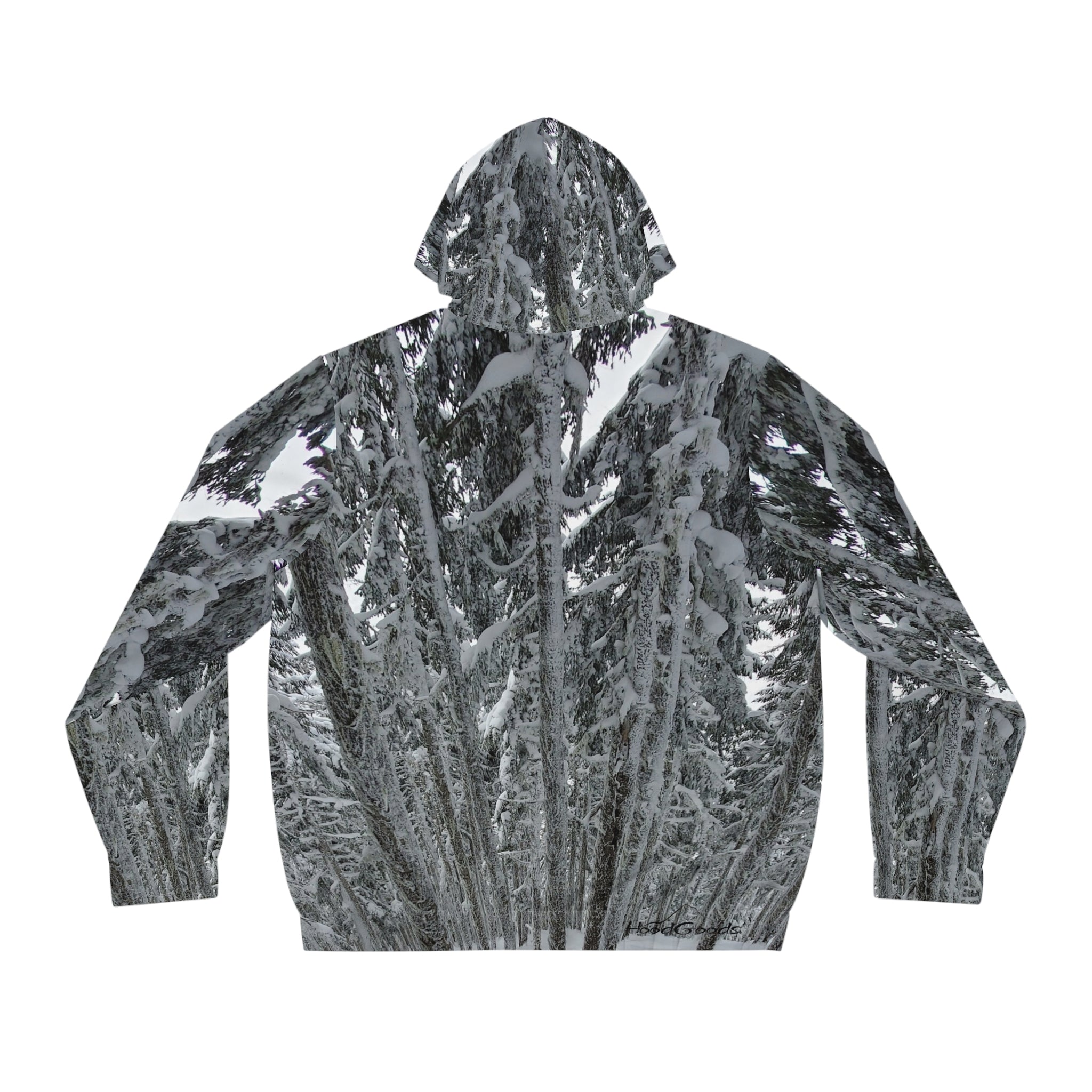 Steep and Deep Tree runs in PR~Zip up Hoodie