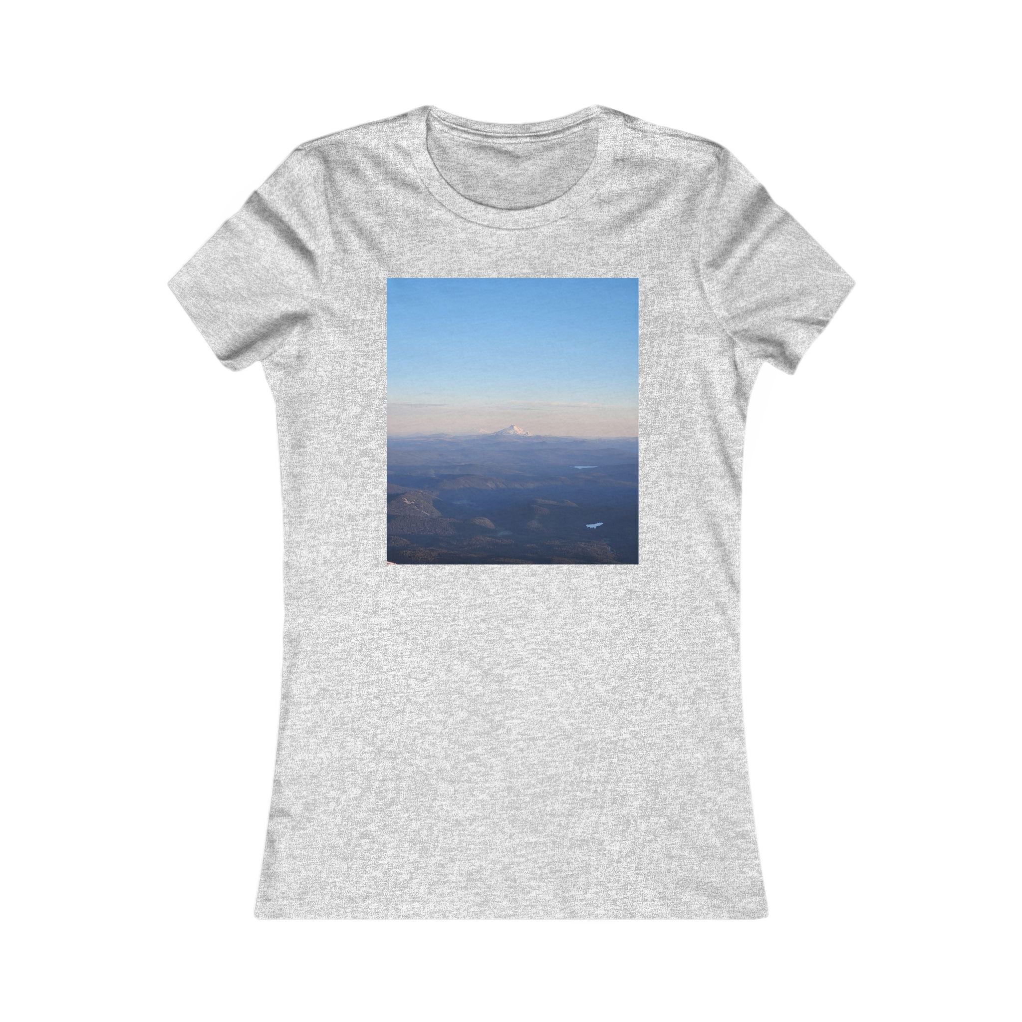 Women's Mountain Tee — Aerial Landscape T-Shirt
