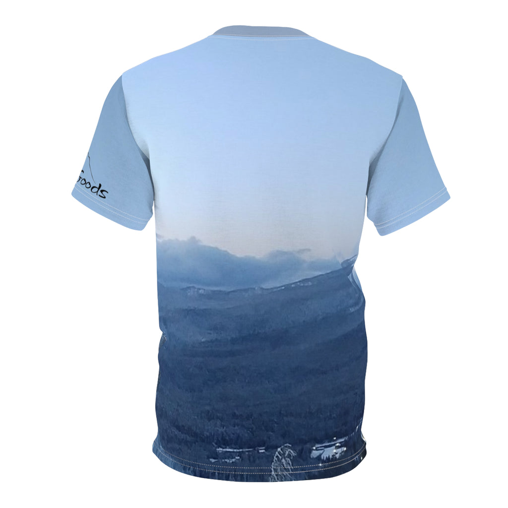 Mountain View Unisex Short Sleeve Tee, Nature Lover's Shirt, Outdoor Adventure Wear, Great for Hiking, Perfect for Gift Giving