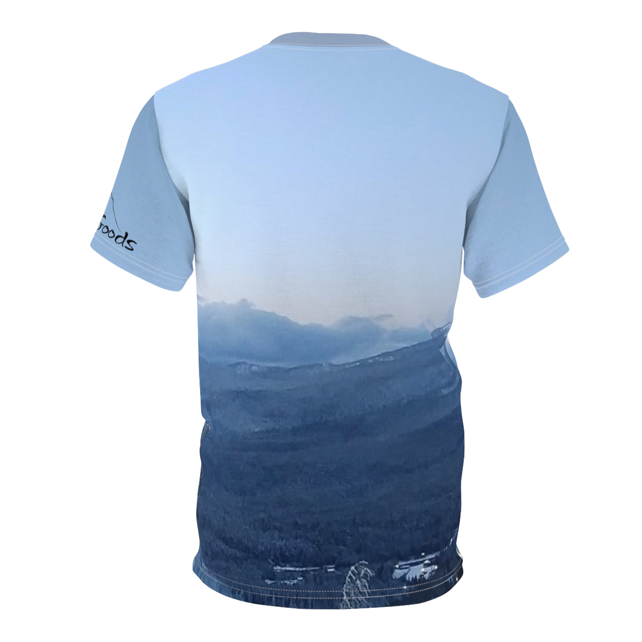 Mountain View Unisex Short Sleeve Tee, Nature Lover's Shirt, Outdoor Adventure Wear, Great for Hiking, Perfect for Gift Giving