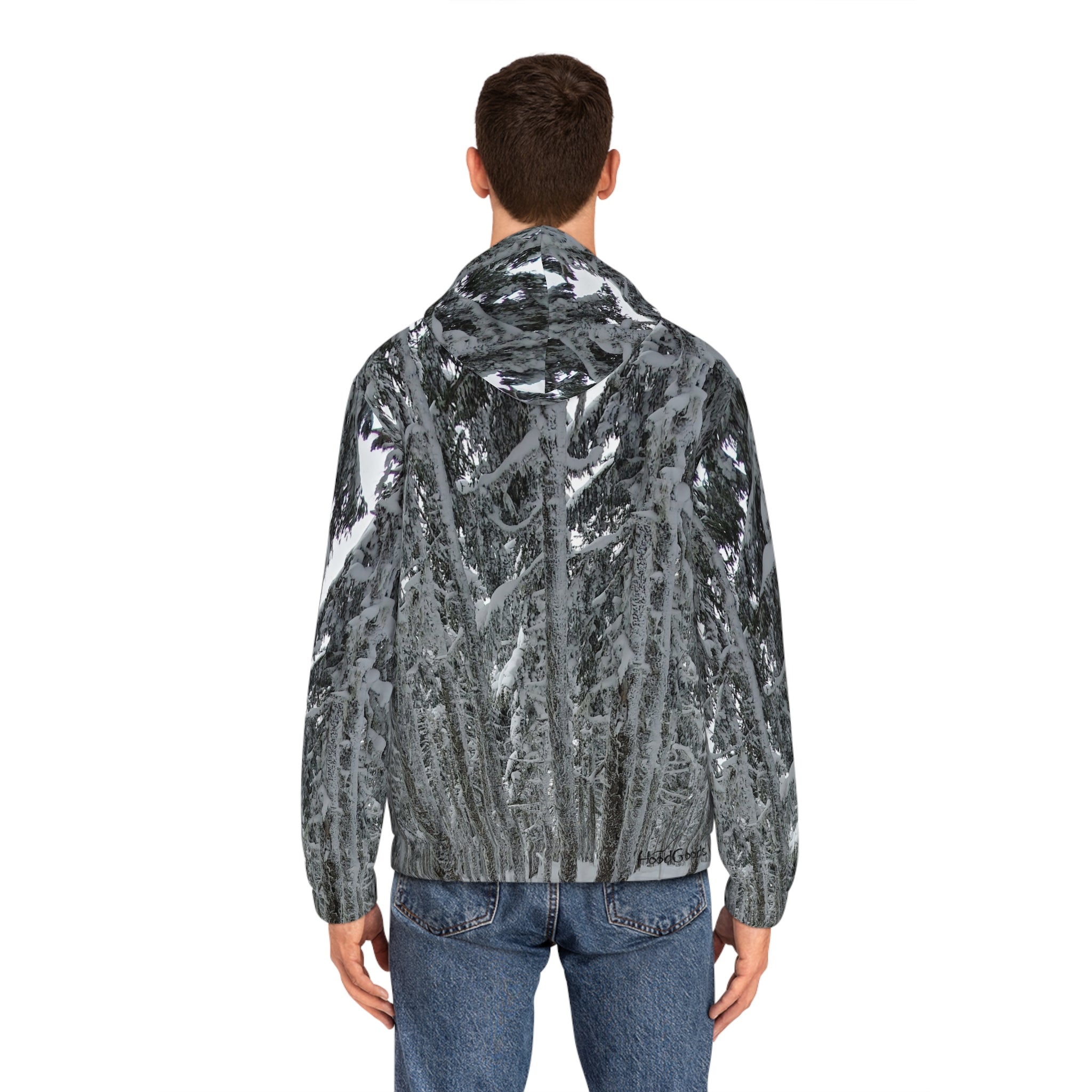 Steep and Deep Tree runs in PR~Zip up Hoodie