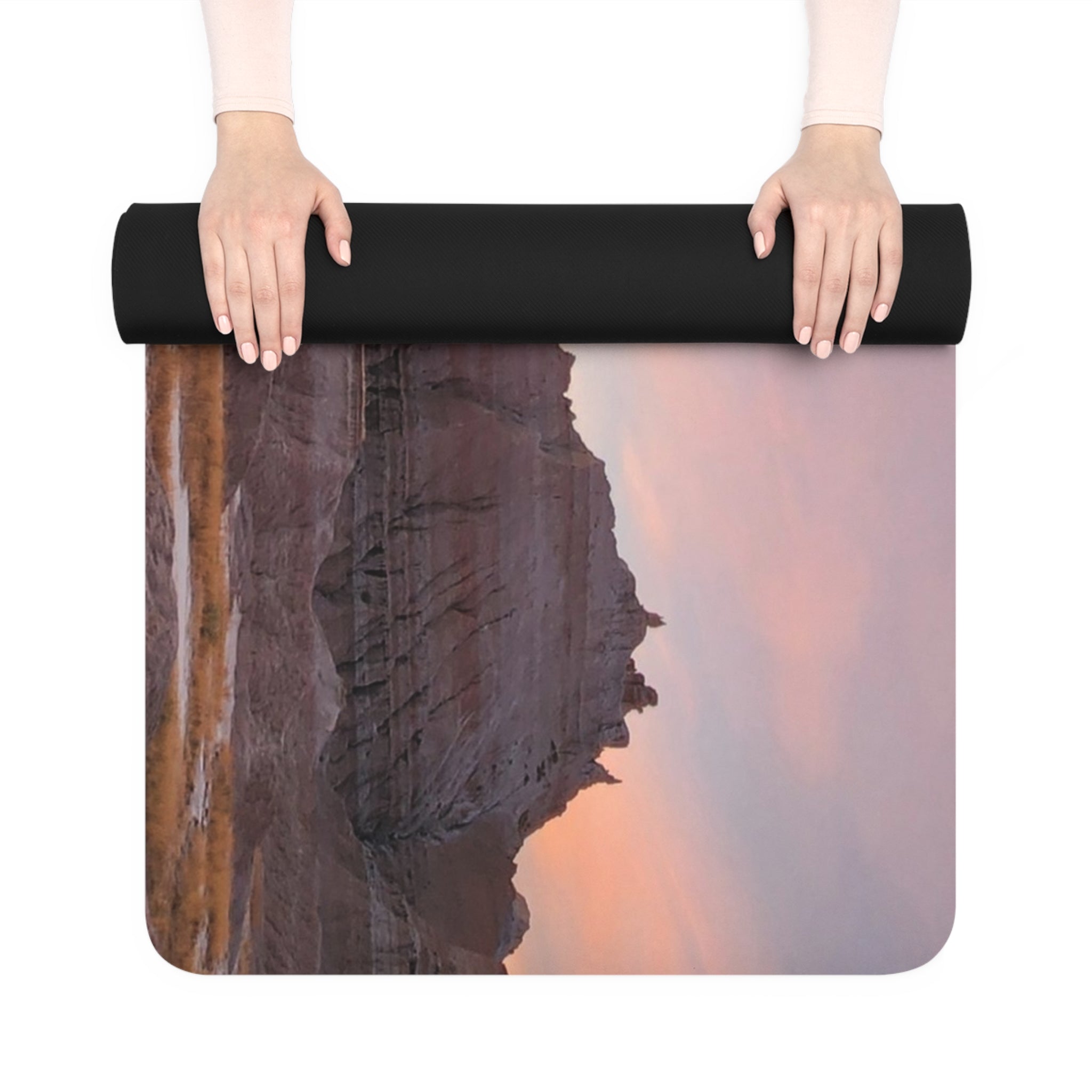 Badlands Sunset~ Landscape Yoga Mat