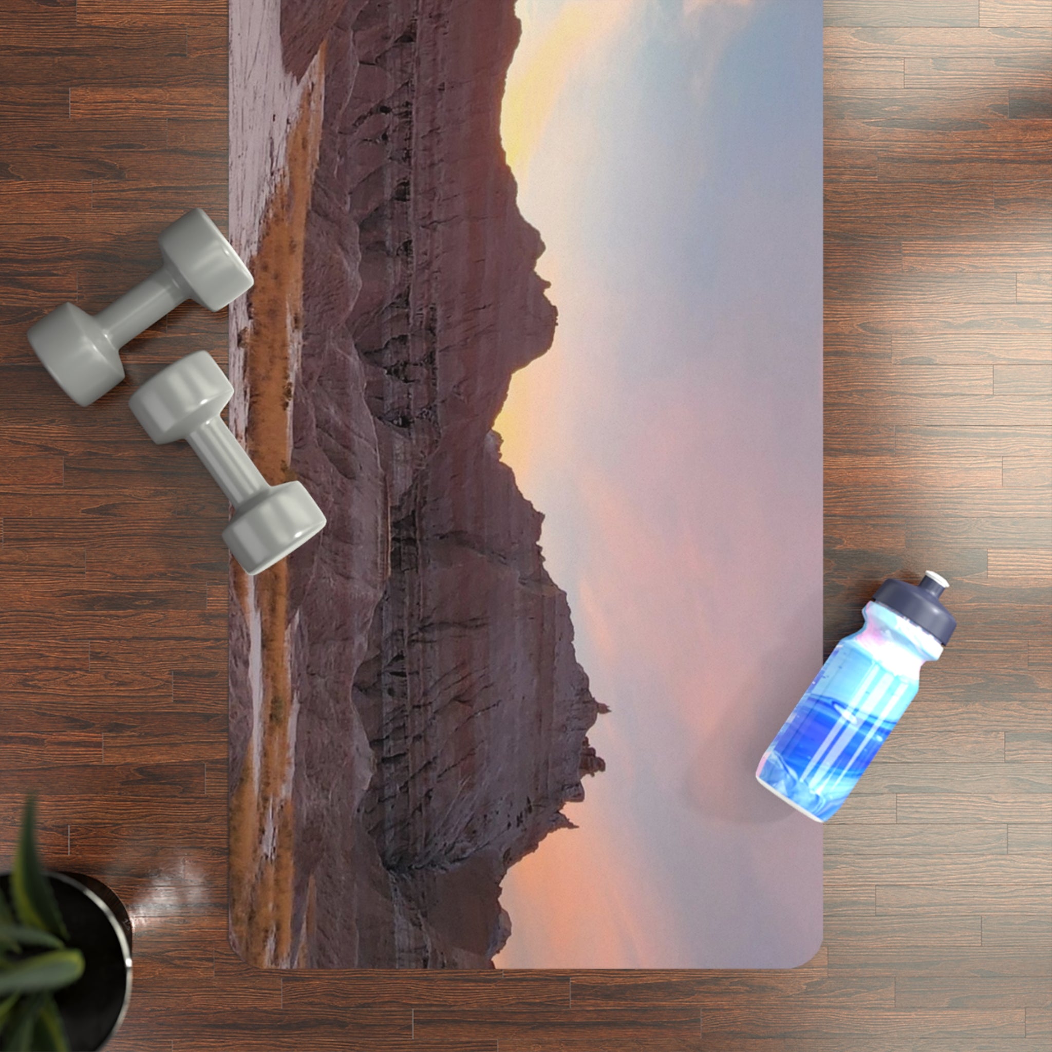 Badlands Sunset~ Landscape Yoga Mat