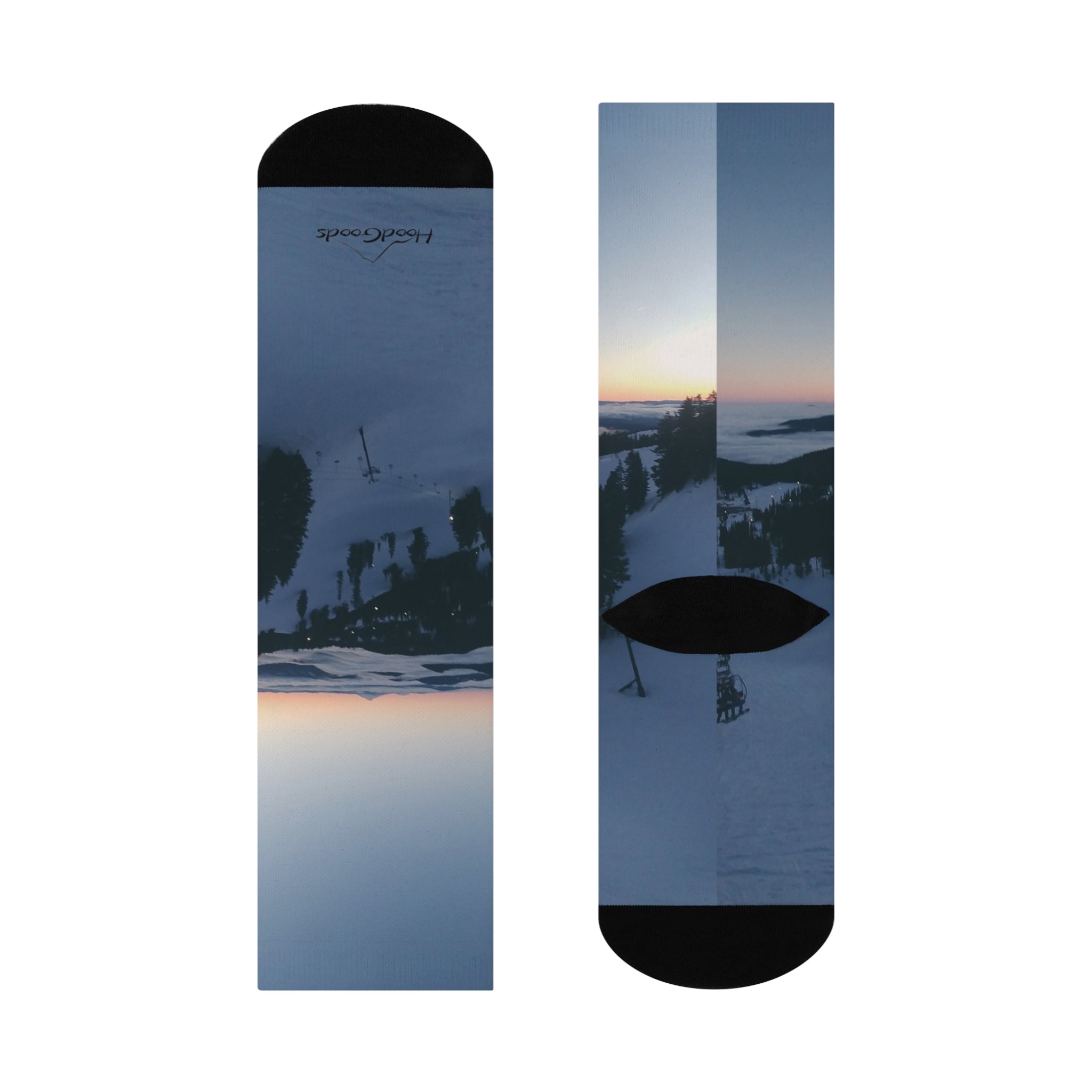 Sunset off Mt. Hood~Soft cotton socks
