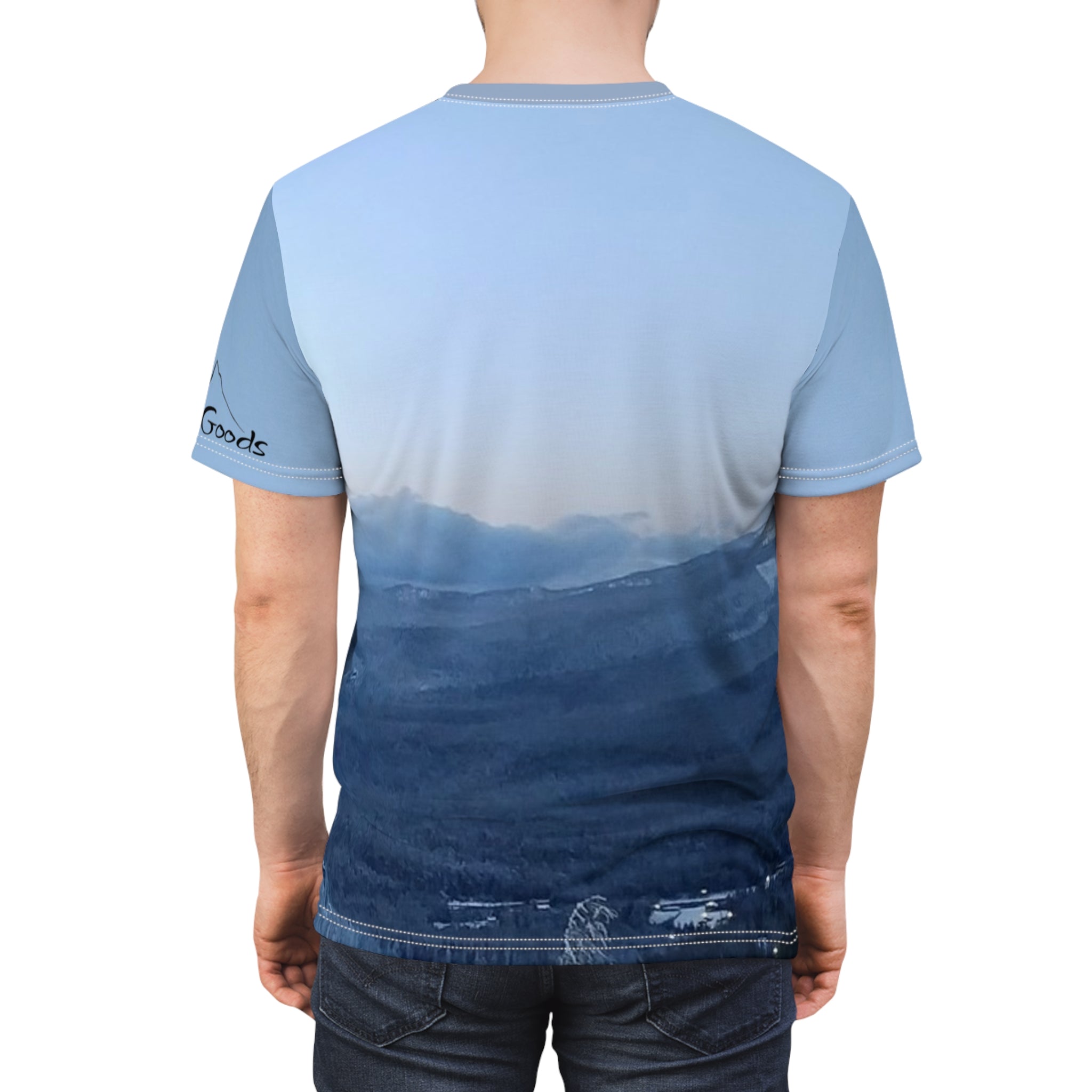 Mountain View Unisex Short Sleeve Tee, Nature Lover's Shirt, Outdoor Adventure Wear, Great for Hiking, Perfect for Gift Giving